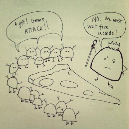 5 second rule funny drawing