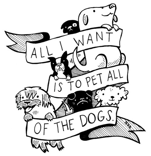 all i want is to pet all of the dogs