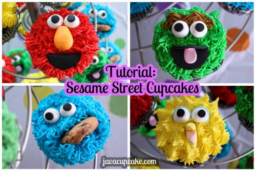 sesame street cupcakes