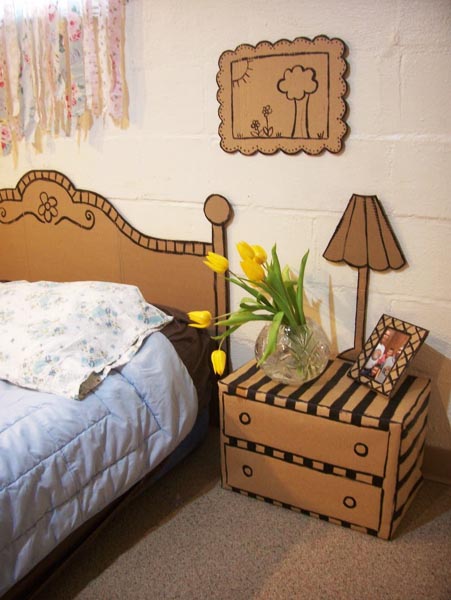 cardboard bedroom furniture