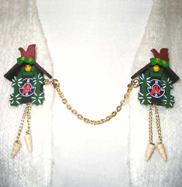 cuckoo clock sweater clips