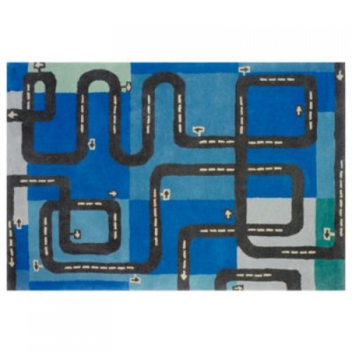 driving map car area rug