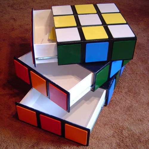 rubiks cube dresser
