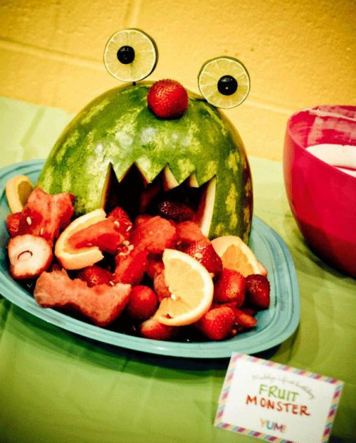 watermelon fruit salad monster