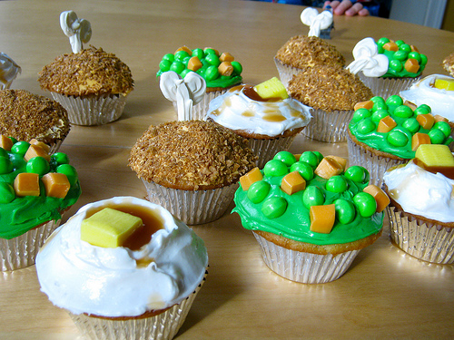 TV dinner cupcakes