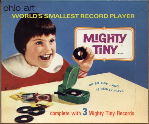 vintage mighty tiny record player