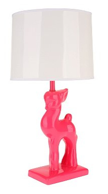 hot pink deer lamp