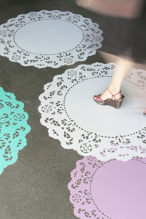 doily wall decals