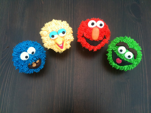 Sesame street cupcakes