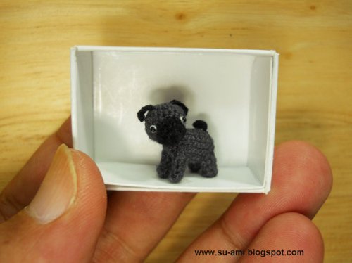 miniature dollhouse pug