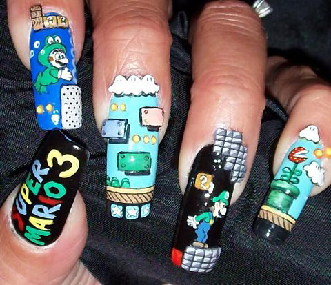 super mario fingernails