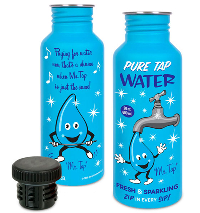 mr. tap water bottle