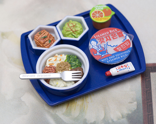 Korean Airline Meal Tray