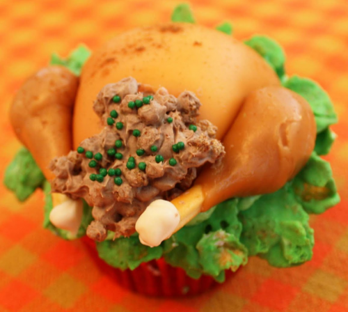 thanksgiving turkey cupcake